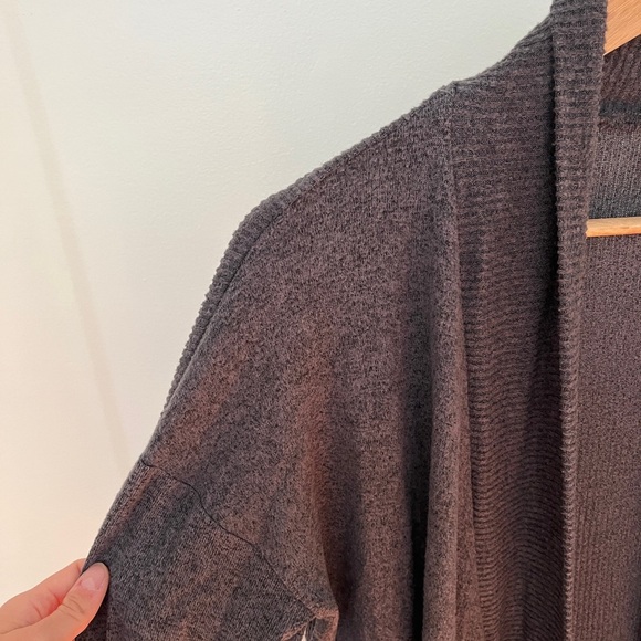 COA by Anthropologie Open Gray Knit Cardigan - Picture 3 of 5